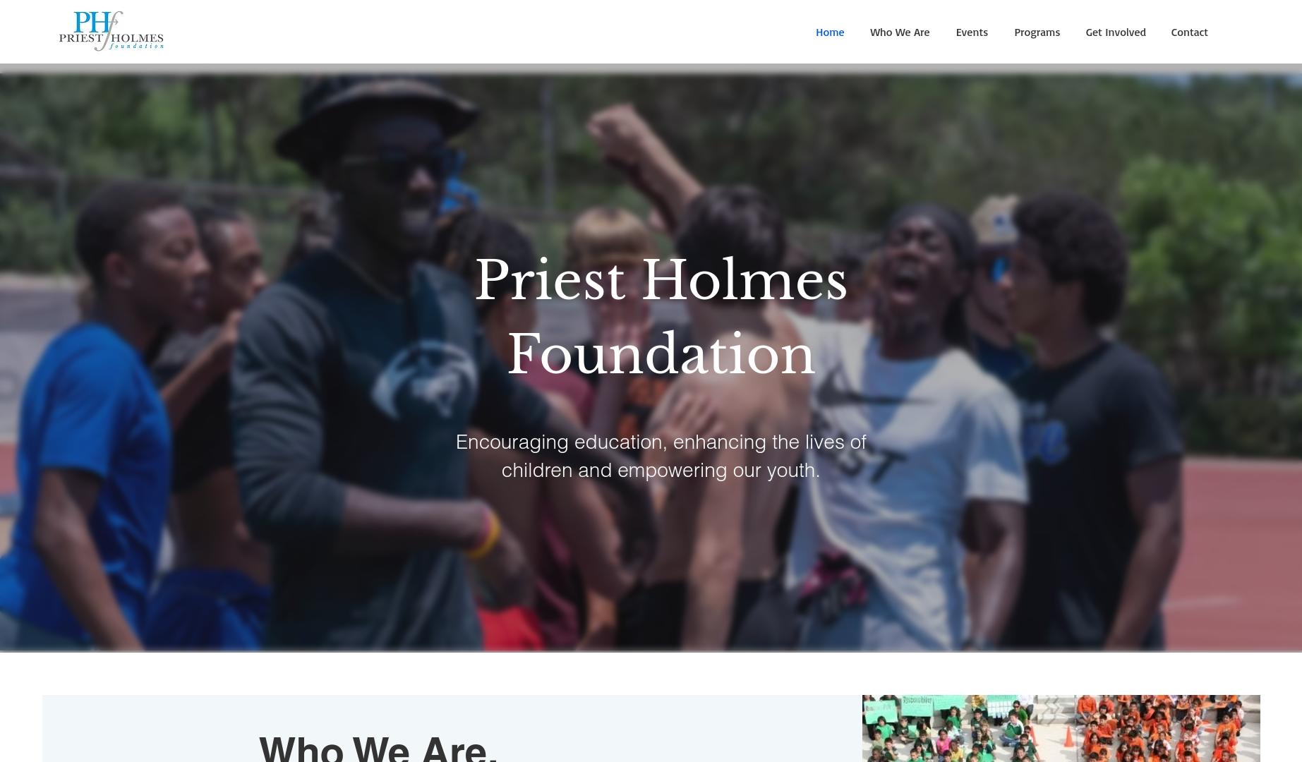 Priest Holmes Foundation Website